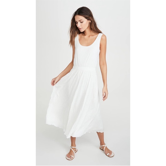 NWT Vince pleated scoop neck tank dress XS - Picture 1 of 4